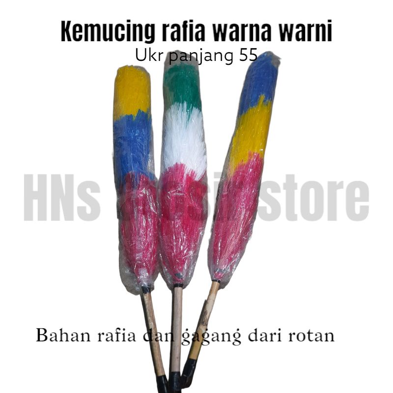 Kemucing bulu rafia warna warni - sulak rafia pembersih debu grosir