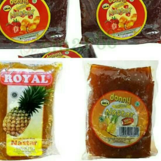 

SALE✅Selai Nanas Strawberry PINACO DONNY ROYAL EDNA 500gr Untuk Isian Nastar Roti|KD9