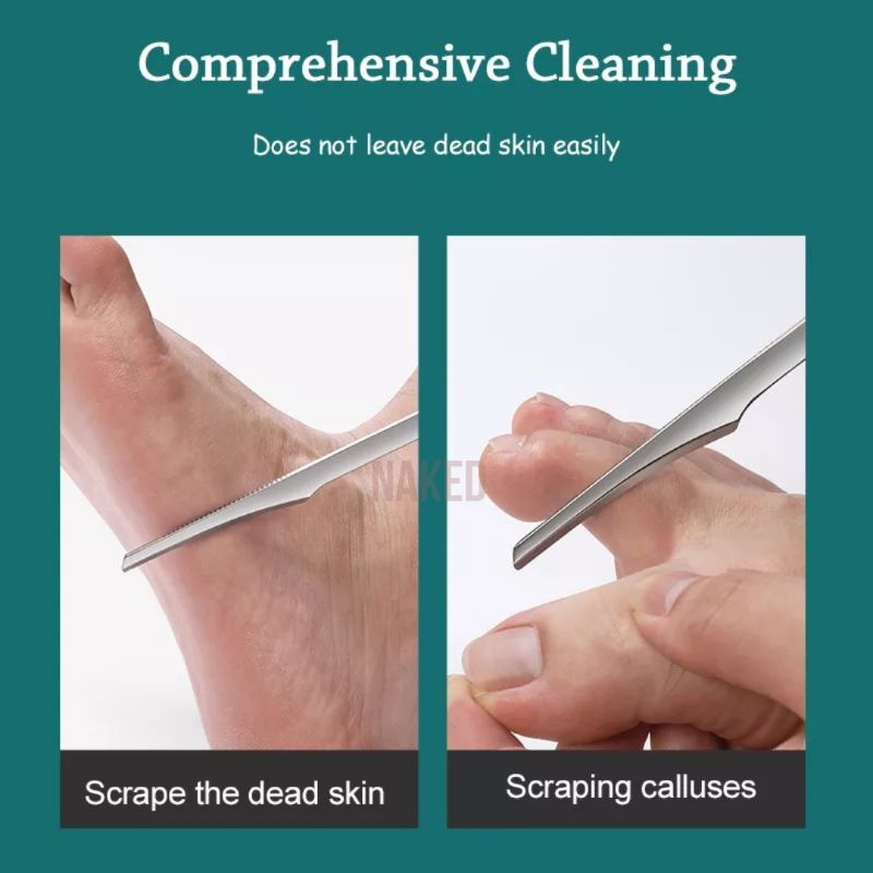 Pisau callus foot file Dead skin remover callus pedicure stainless