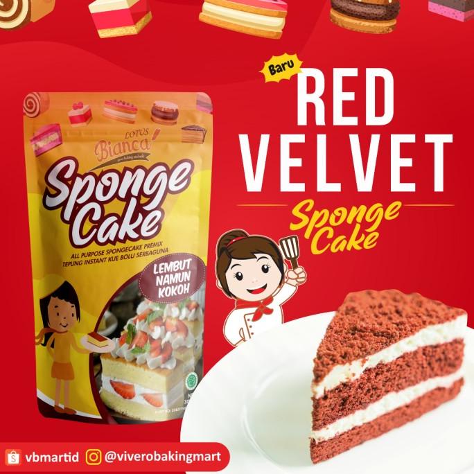 

[COD] 300gr Bianca Lotus RED VELVET Spongecake Premix (kue bolu RED VELVET) [COD]