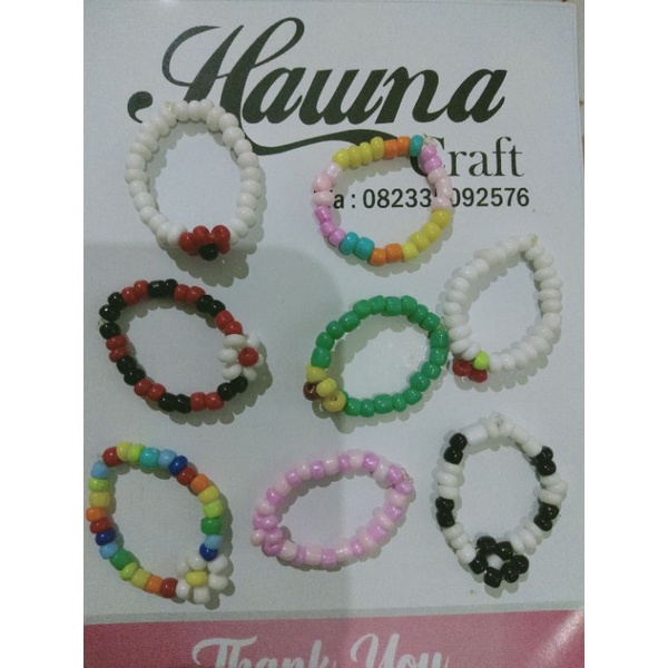 1 set cincin gelang K POP,beads bracelet