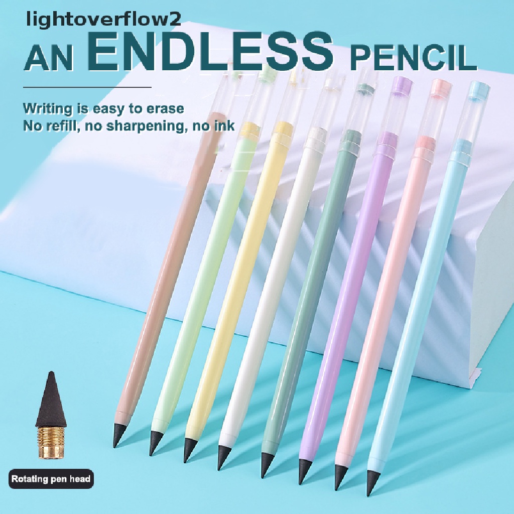 (lightoverflow2) Technoy Pensil HB Tanpa Tinta Untuk Menulis / Sketsa / Hadiah / Sekolah / Kantor