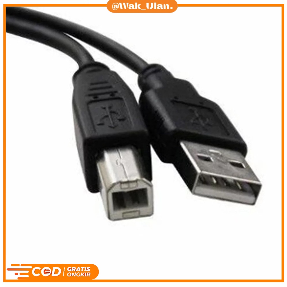 Cable Kabel Wired Data USB 2.0 Black Good panjang 5m 5 meter 5 m Printer Print Epson Canon Hp