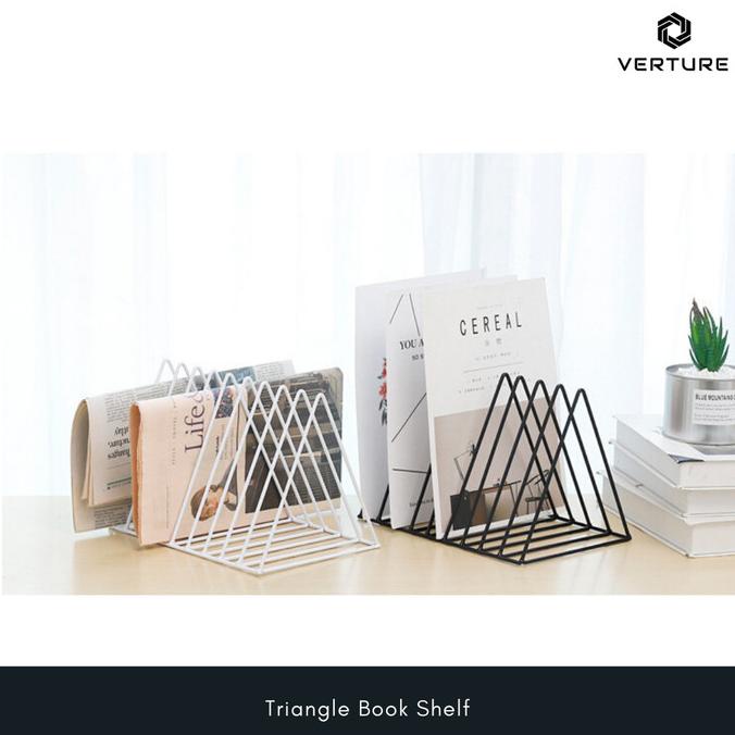 

Sekat / Pembatas Buku Minimalis - Triangle Book Shelf