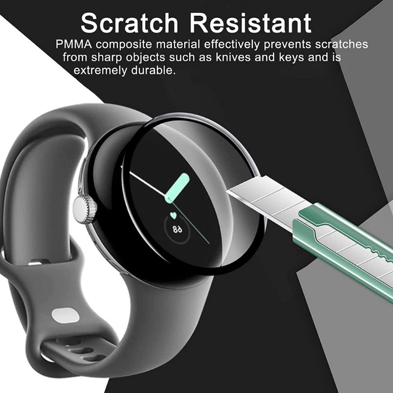 Pelindung Layar Full Cover HD Anti Gores Untuk Smartwatch Google Pixel