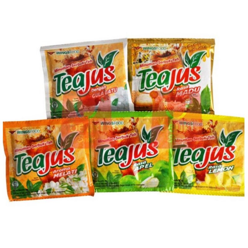 

Teh jus gula batu/lemon/melati/apel/madu [isi 10pcs]