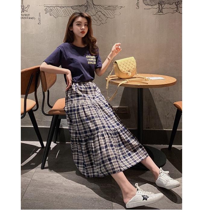 Siap Kirim.. Rok Wanita Tartan Skirt Korea Style Rok Plisket Premium Rok Import