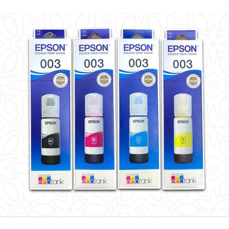 Paket 1 Set Tinta Epson 003 untuk L1110 L3110 L3101 L3110 L3150 L5190