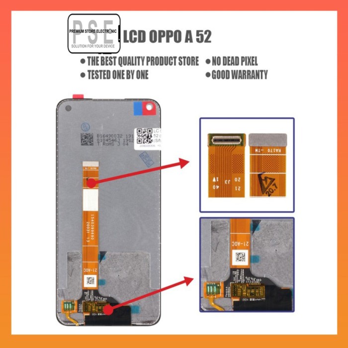LCD Oppo A52 / LCD Oppo A92 ORIGINAL Fullset Touchscreen