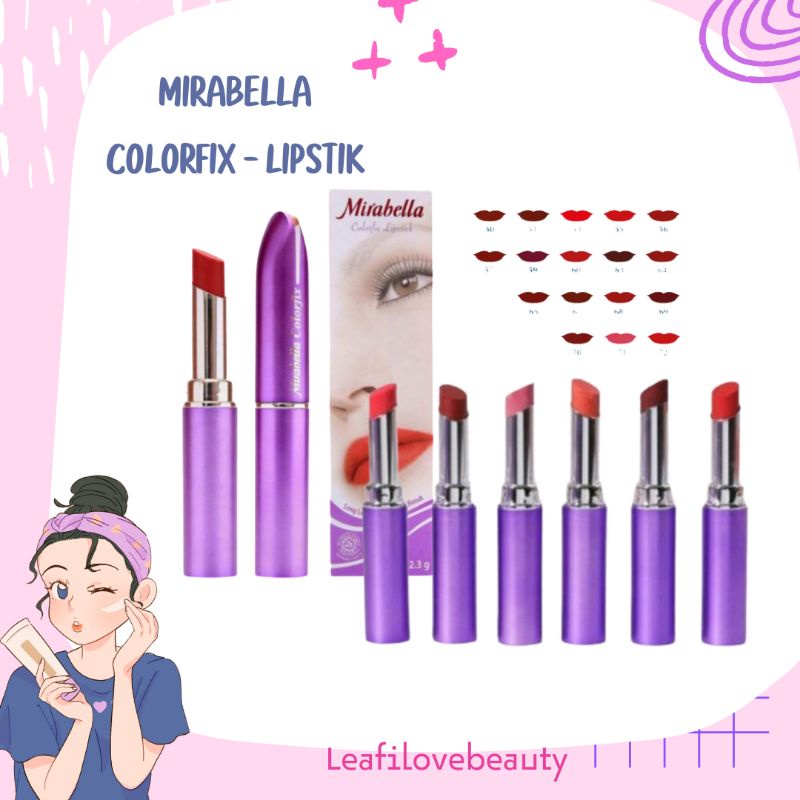 Jual Mirabella Color Fix Matte Lipstick Mirabella Lipstik Shopee Indonesia