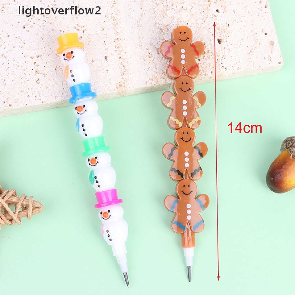 (lightoverflow2) 5pcs / Set Pensil Kayu Jahe Tumpuk Untuk Menulis / Menggambar (ID)