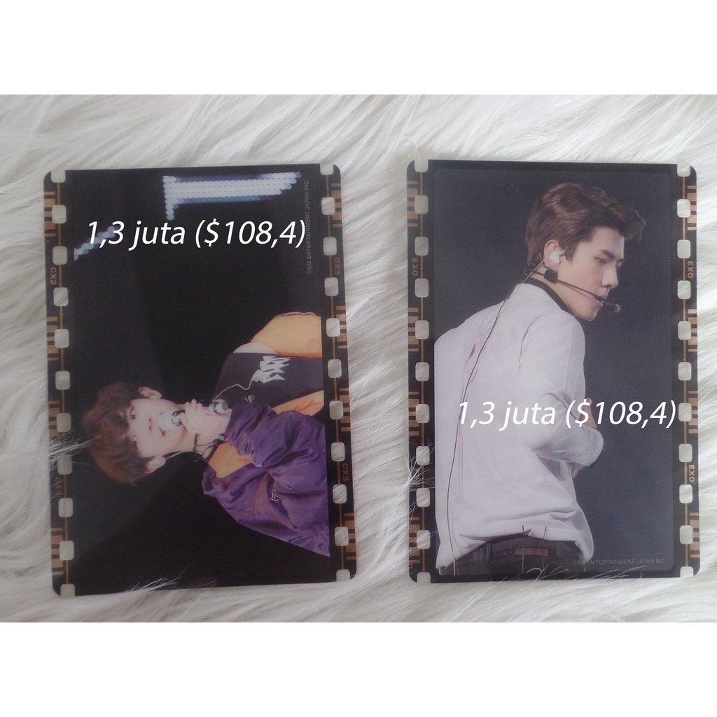 READYSTOCK PHOTOCARD EXO CHANYEOL SEHUN FILM LIVE TOUR JAPAN DVD OFFLINE EVENT PHOTO STRIP JP FC BEN