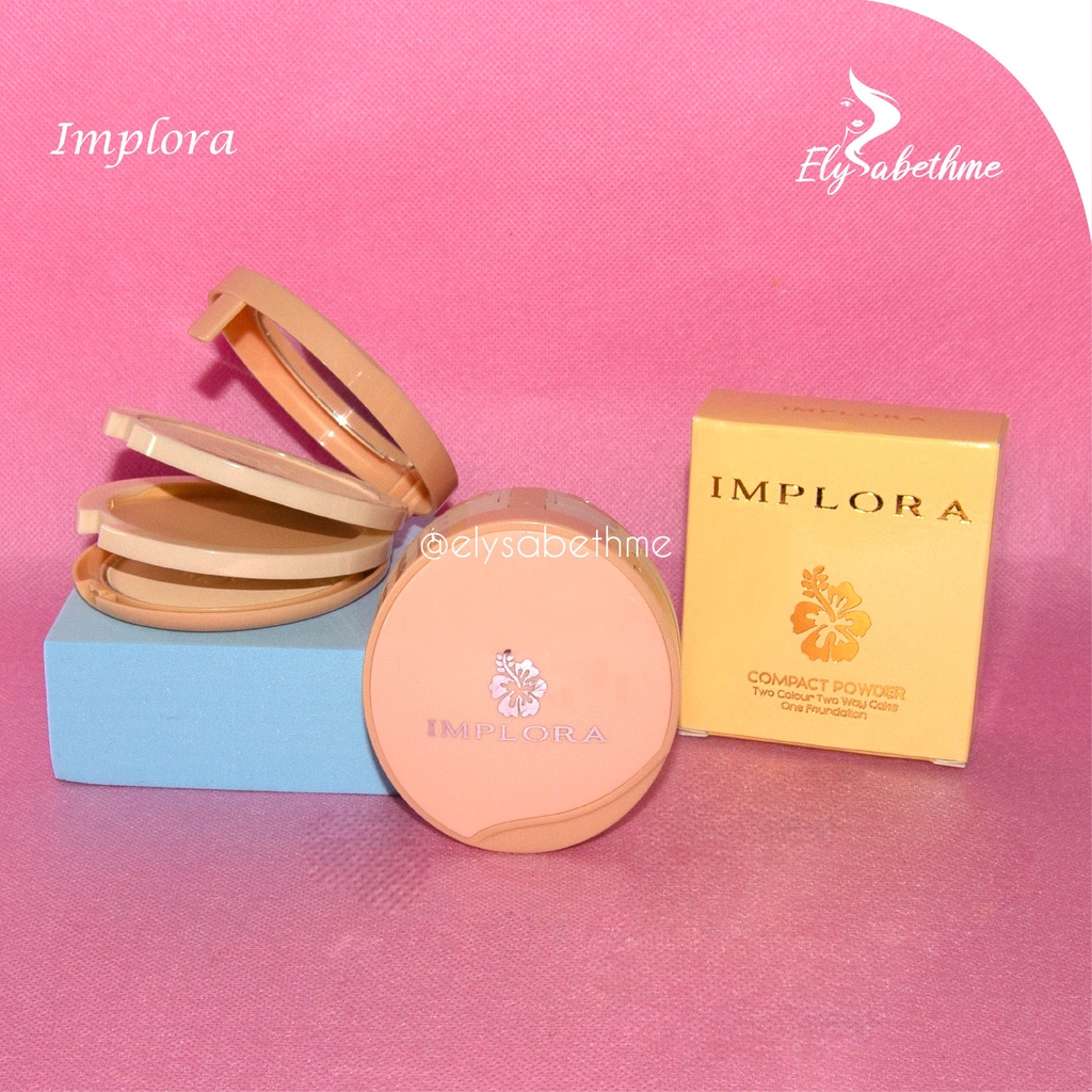 ✿ELYSABETHME✿  I♥M♥P♥L♥O♥R♥A Implora cosmetic sueluttu bedak 3in1 tiga susun powder basah kering cover jerawat