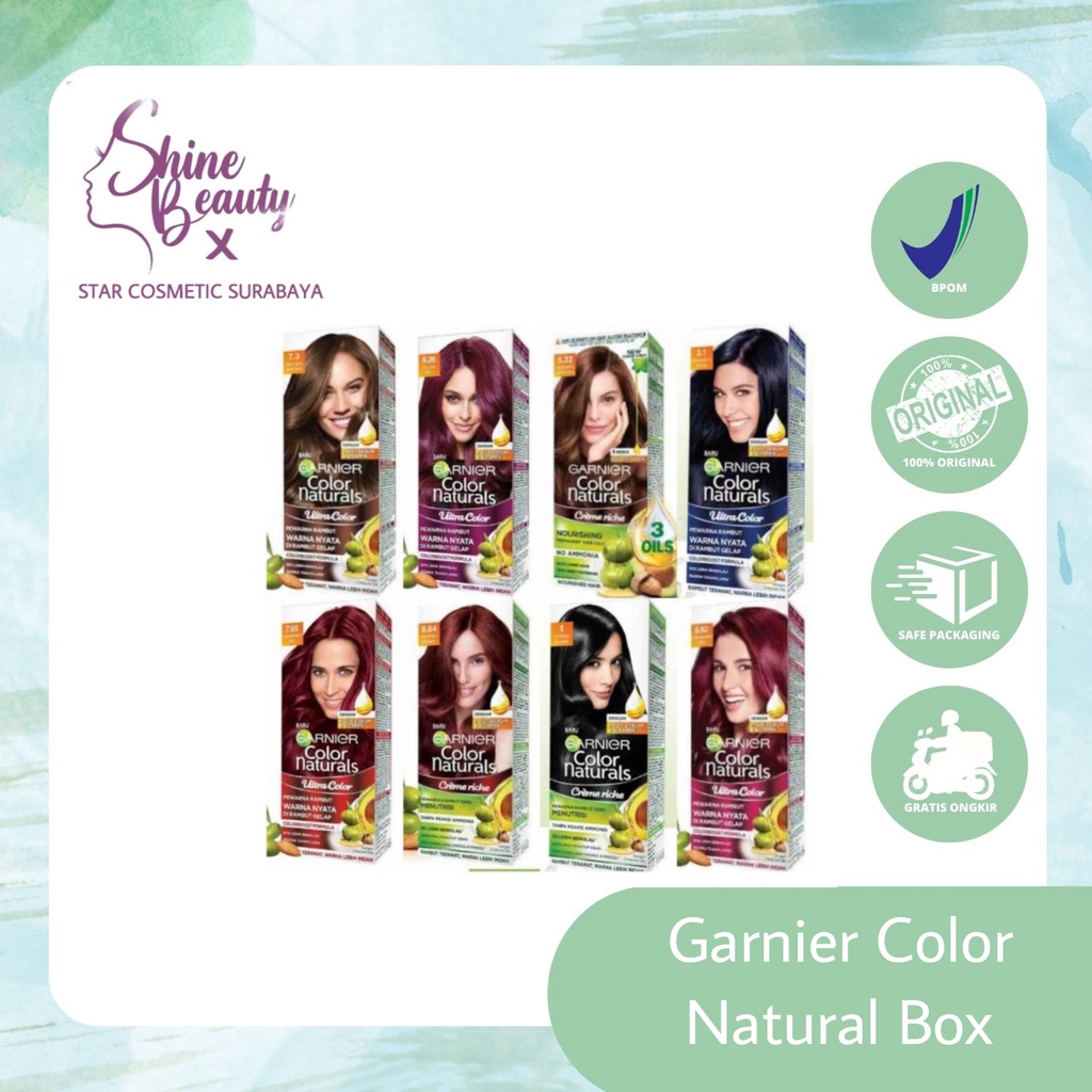 Garnier Color Natural Box(Kemasan BOX)/Cat Rambut Pria Wanita