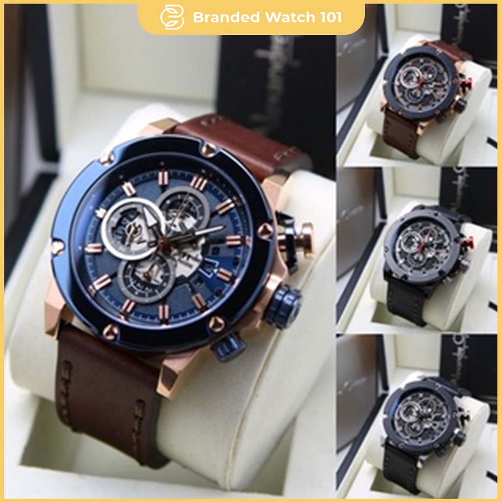 ORIGINAL Jam Tangan Pria Alexandre Christie AC 6491 / AC6491 / 6491 Garansi Resmi 1 Tahun, Leather