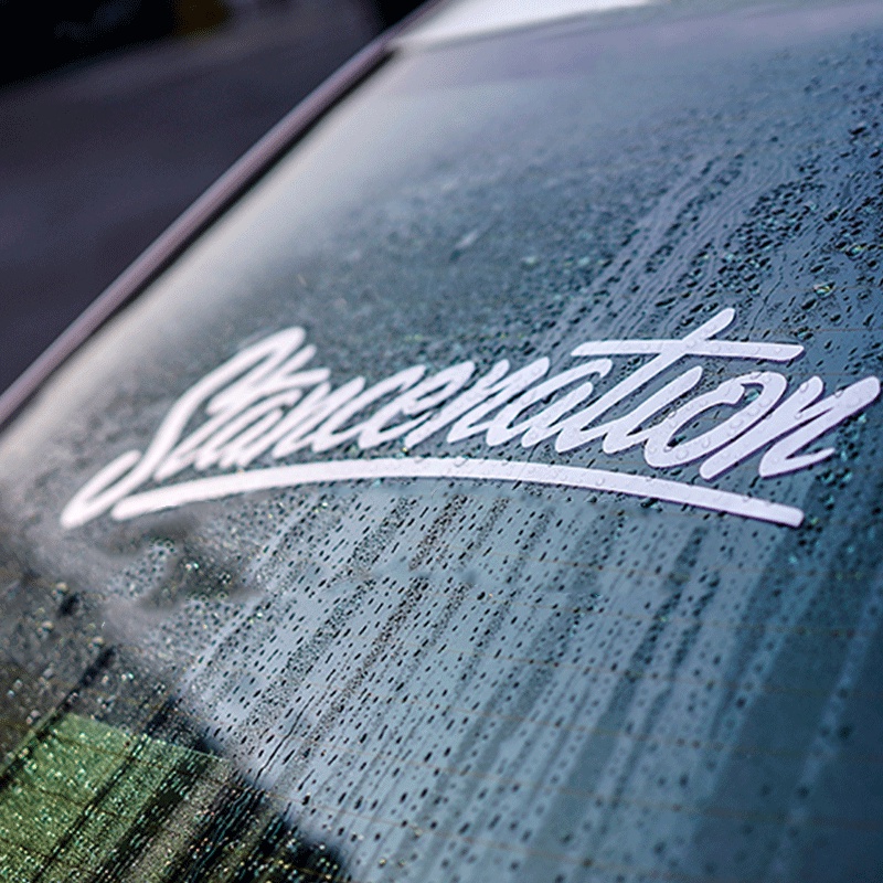 Stancenation Car Stiker Kaca Depan Depan Personalisasi Kaca Depan Belakang Decorative Decal untuk Honda