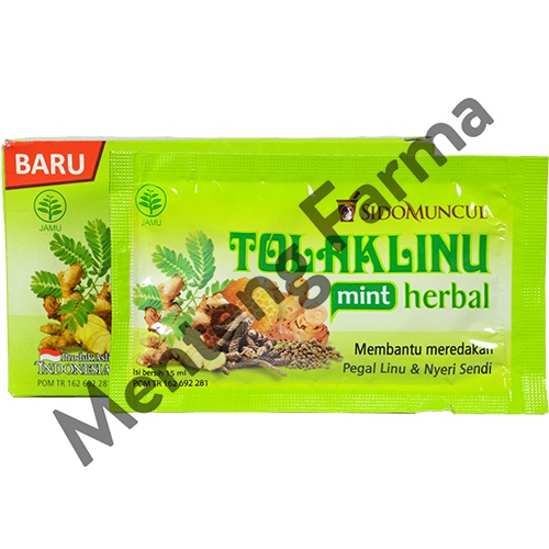 Tolak Linu Mint Herbal - Dus isi 5 sachet