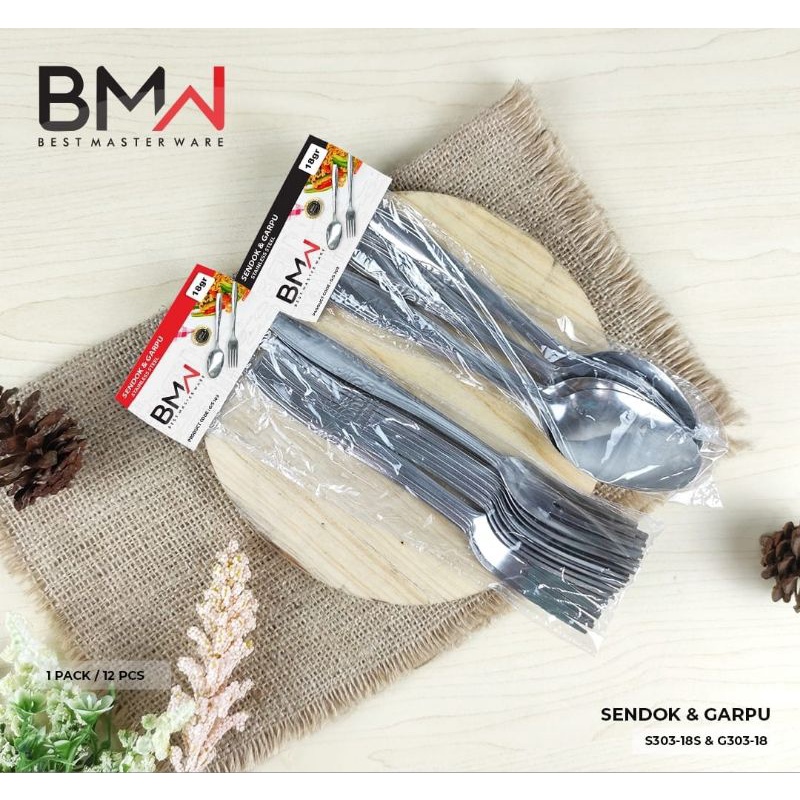 Sendok Makan Korea Tebal Stainless / Alat Makan Sendok Motif Lusinan