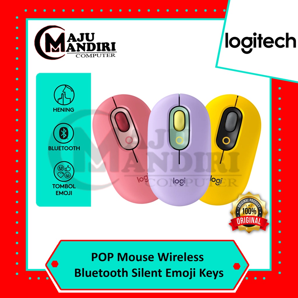 MOUSE WIRELESS LOGITECH POP MOUSE