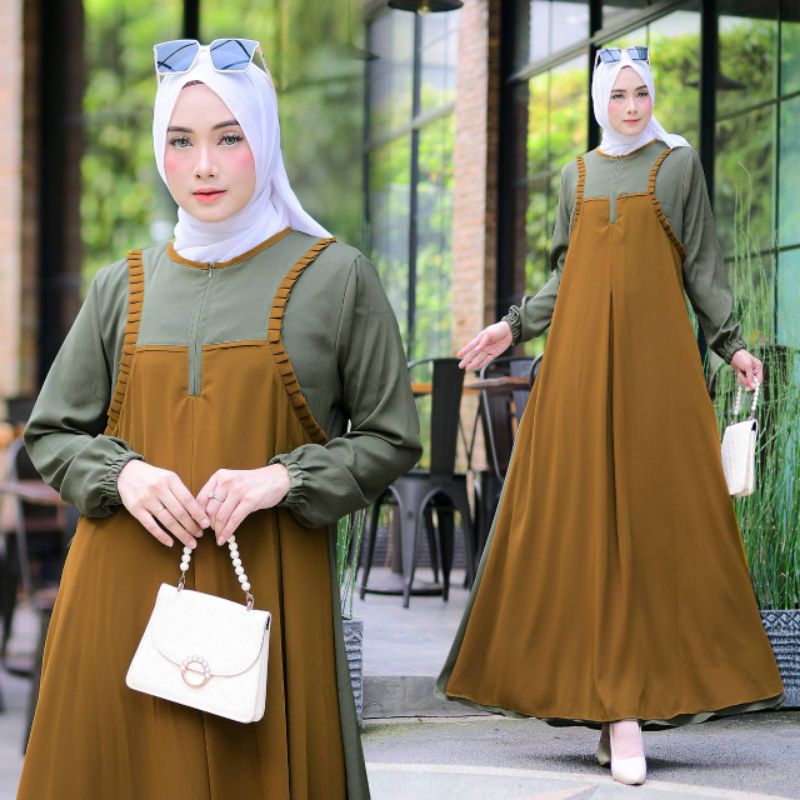 gamis premium#gamis remaja#gamis pesta#gamis cantik#gamis butik#gamis ceruty mix linen#gamis terbaru