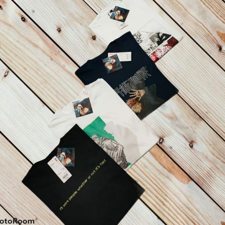 [PRODUK MMNGR] KAOS UNIQLO X ANIME MANGA JJK JUJUTSU KAISEN BATCH 1&2 TMJ