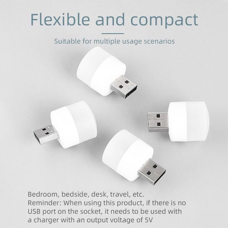 Bohlam Lampu LED USB Mini / Lampu Baca Led bulat