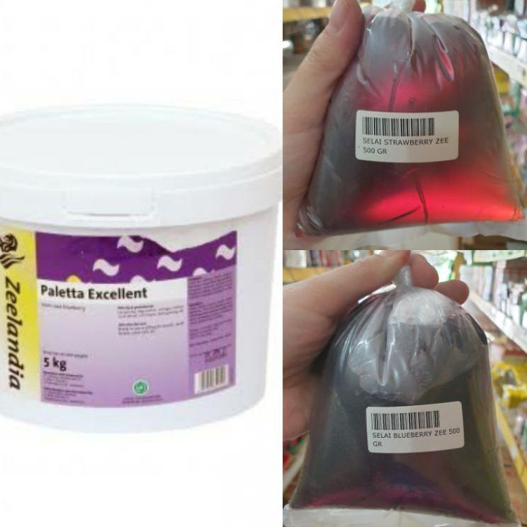 

Pasti Tertarik--Selai Paletta Zeelandia (repack 500 gram) Blueberry & Stawberry