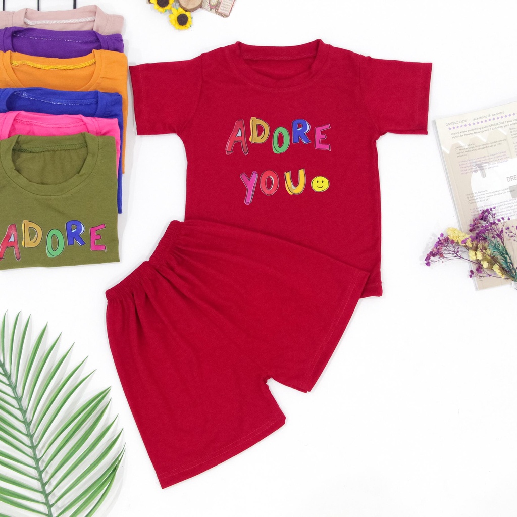 tokolobo Set anak Adore you (soft spandex) DTF print