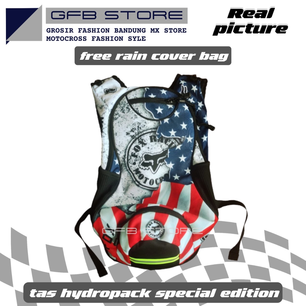 Tas Ransel Hydrobag Sepeda Downhill MTB |  Motocross Backpack | Tas punggung Hydropack Cross Trail