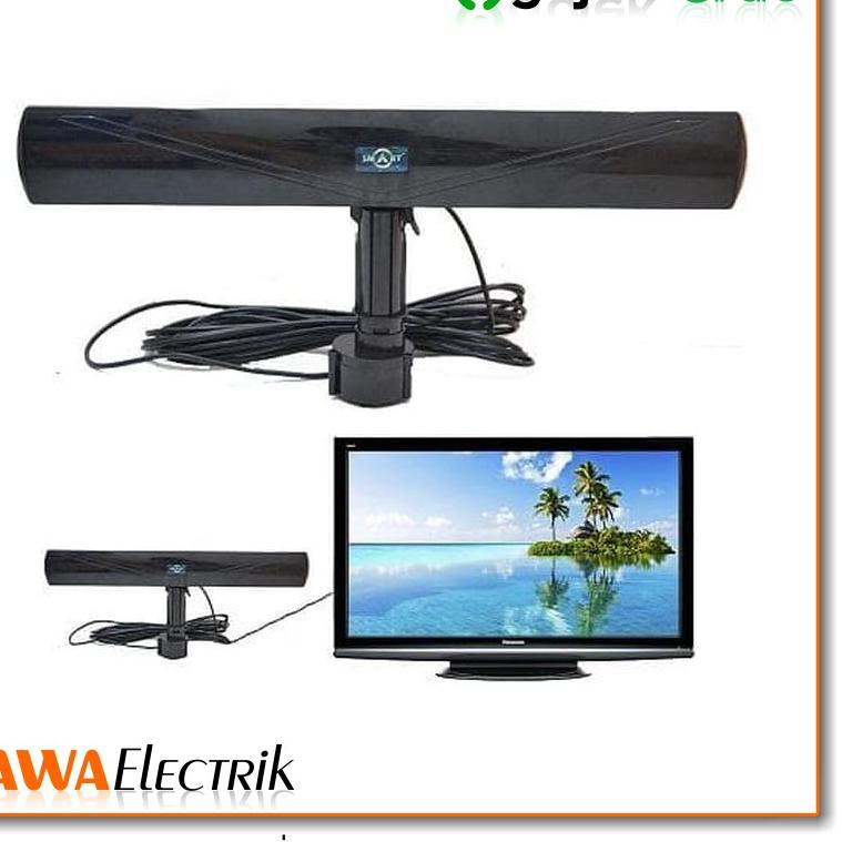 antena LED tv menggunakan remot dan boster intra smart INT-1000GT