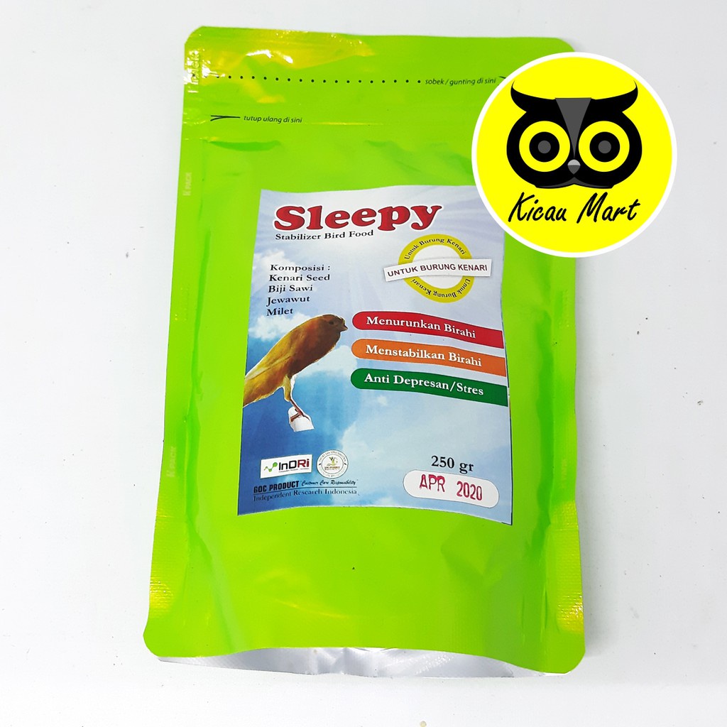 PAKAN MAKANAN BURUNG OBAT PENURUN PENSTABIL OVER BIRAHI OB SLEEPY CANARY KENARI STABILIZER PSLBGC