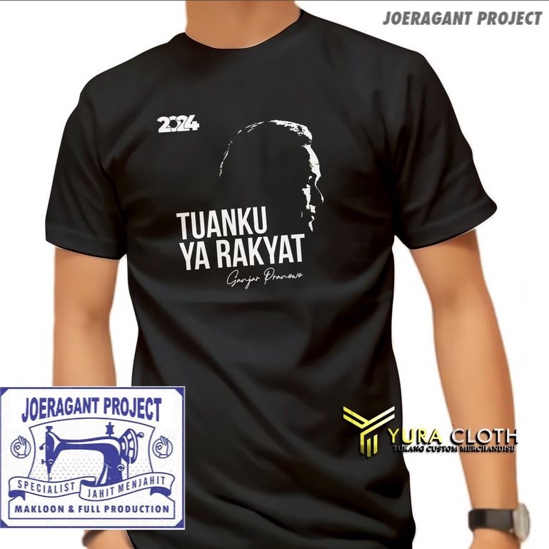 KAOS PRIA DISTRO PREMIUM GANJAR PRANOWO