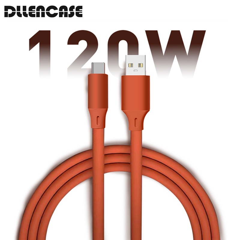 Dllencase Kabel Data / Charger USB Tipe-C 5A 120W Fast Charging Untuk Huawei Mate 40 30 Xiaomi Honor C047