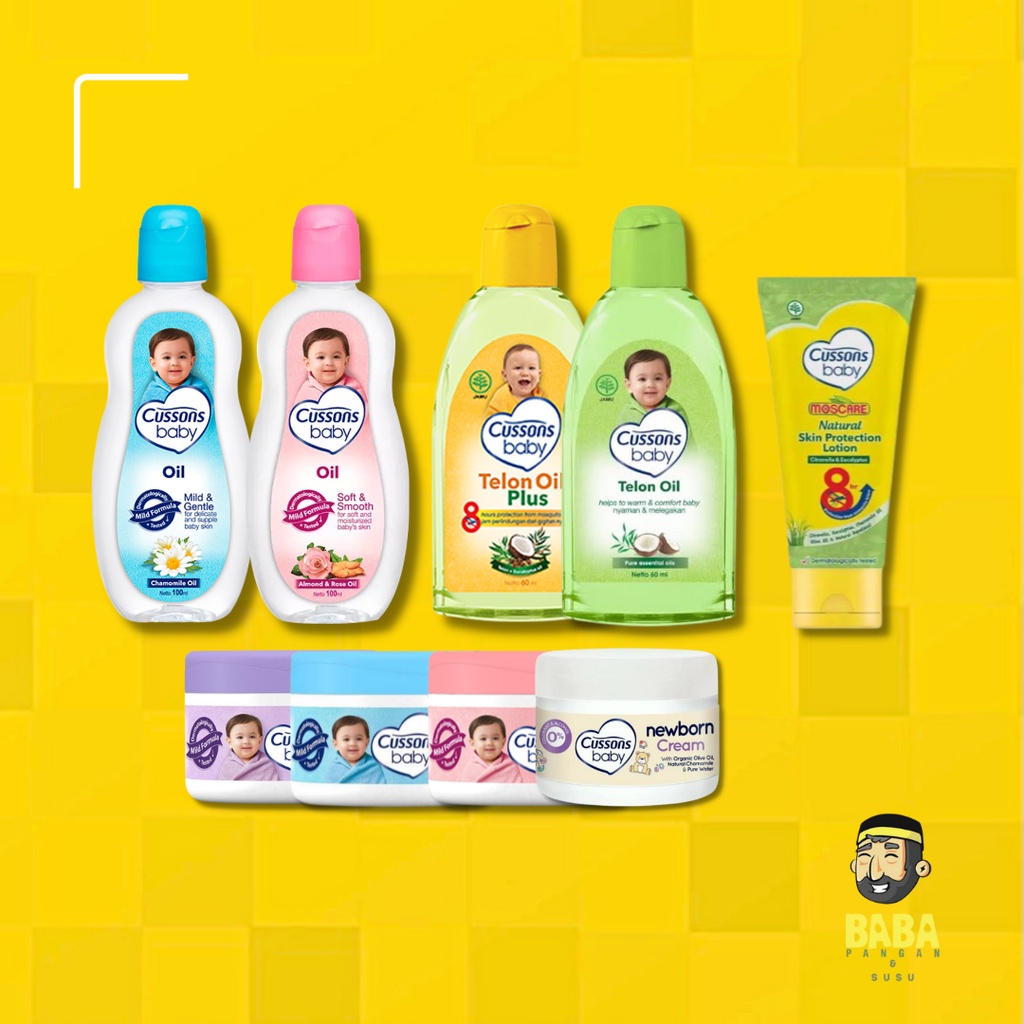 Cussons Baby Oil,Baby Cream, Telon Oil Plus, Moscare Lotion Anti Nyamuk