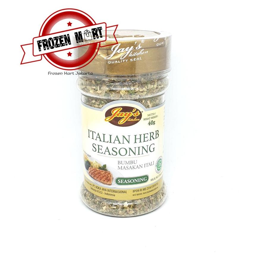 

Yang dinanti--JAYS / JAY'S ITALIAN HERBS SEASONING 40GR / BUMBU MASAKAN ITALIA