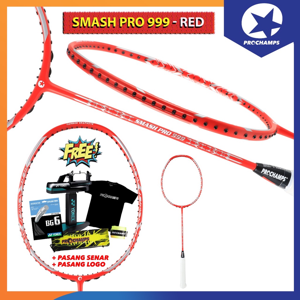 PROCHAMPS SMASH PRO 999 RAKET BADMINTON ORIGINAL