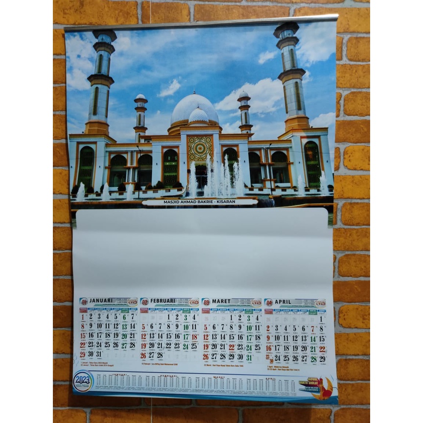 

Kalender dinding Caturwulan Tahun 2023 Mesjid 2