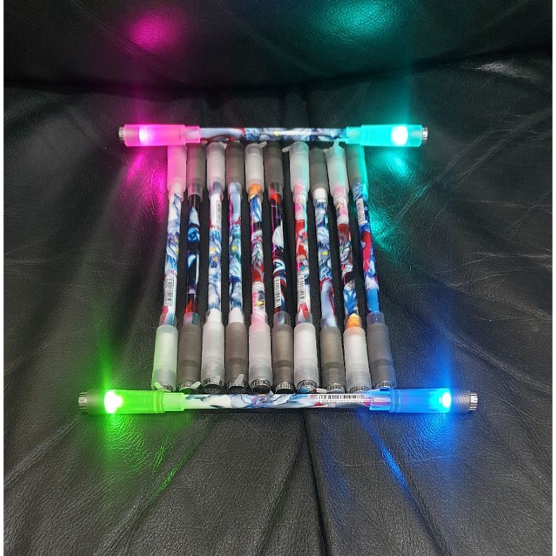 LED ULTRA MAN SPINNING PEN / PEN PUTAR / PEN AJAIB / PEN ANTI STRESS / PEN BALANCE