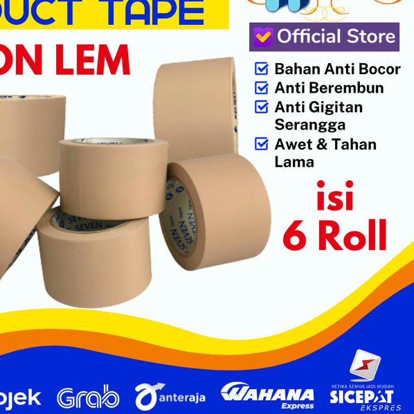 

Lakban Pipa AC / Pembalut Pipa / Duct Tape NON LEM 1 Pack isi 6 roll