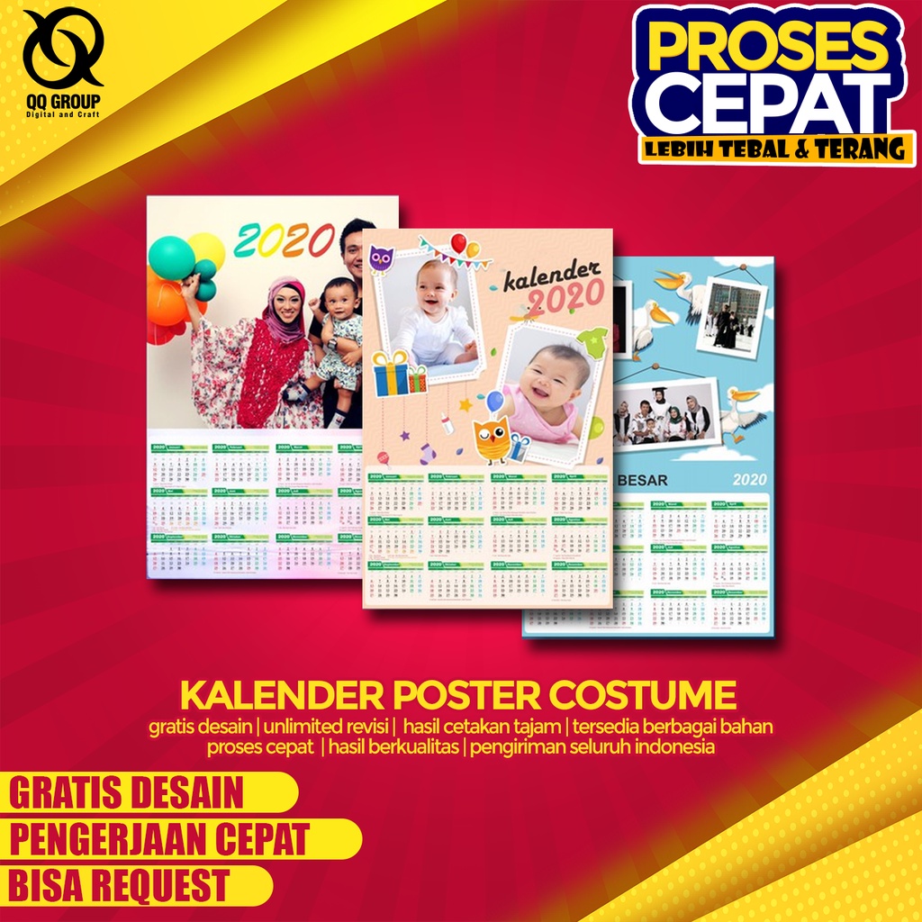

Kalender Dinding 2025 Costume Free Desain. Tanpa Min Foto