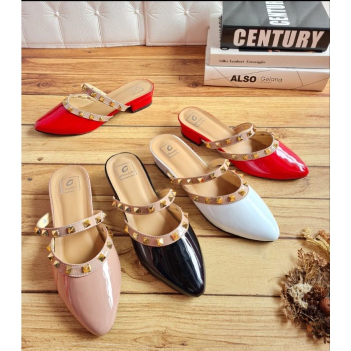 ABBUSHOES AG 13 bapau mules stut marci 3cm