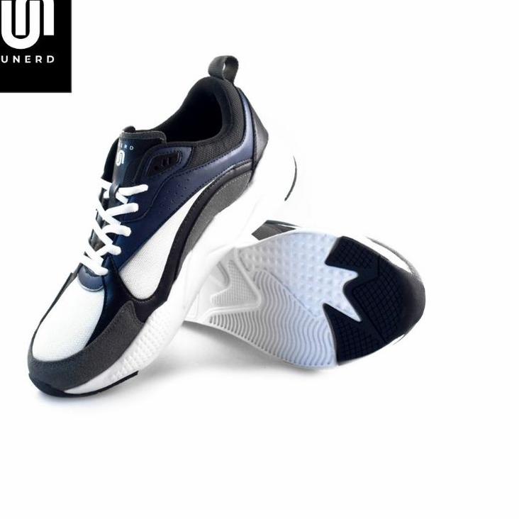 Termurah UNERD | Yukkuri Navy Blue | Sepatu Sneakers Casual Pria Wanita