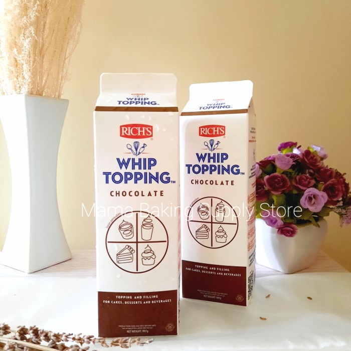 

RICH'S RICHS COKELAT CHOCOLATE Whipping Whip Cream Richs 1 L 907 Gr