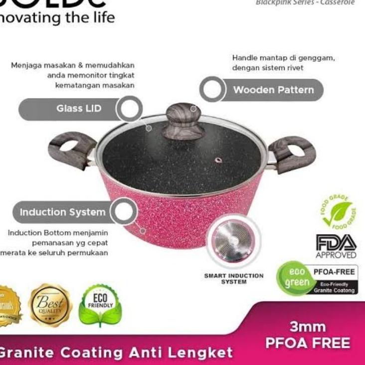 Kirim sekarang--Bolde Organic Green Cookware Pan Set 5 Pcs Blackpink 5 Pcs Beige 3+1 Bolde Super Pan