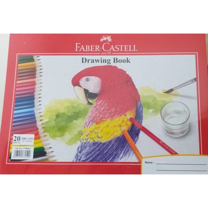 

Cuci Gudang Faber Castell Drawing Book / Buku Gambar A4 Faber Castell No.1740 A4 Terlaris