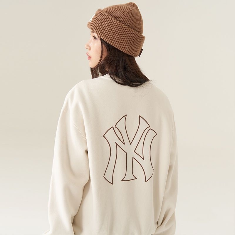 S - XXXXXL(6XL) Sweater NY New York Sweatshirt BIGSIZE Oversize Urban Street Style Cotton Fleece Premium Unisex Cream Muda Soft Pastel XXL XXXL 5XL 4XL