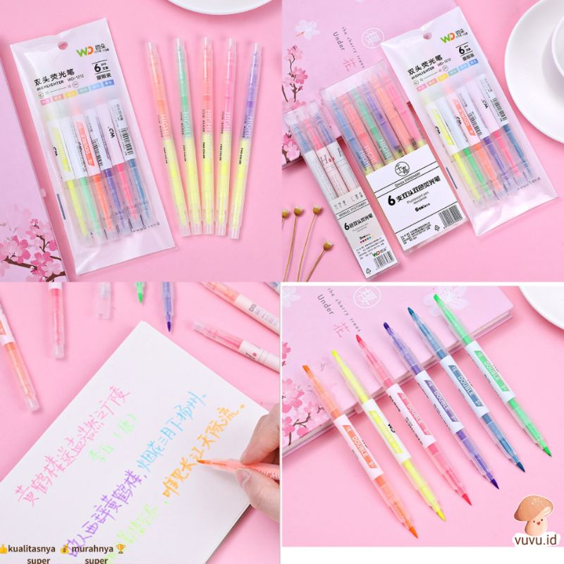 

Set Stabilo Warna Isi 6 in 1 / Set Highlighter Warna Isi 6in1 / Stabillo Warna-Warni Set/pena stabilo
