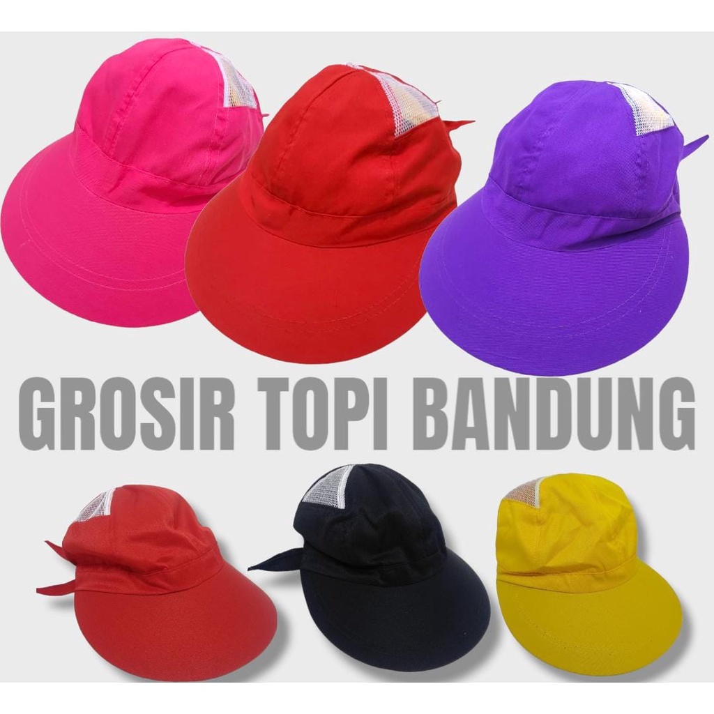 TOPI GOLF CADDY MOTIF JARING ANTI UV Topi caddy wanita resleting senam olahraga golf gerak jalan tenis jumba