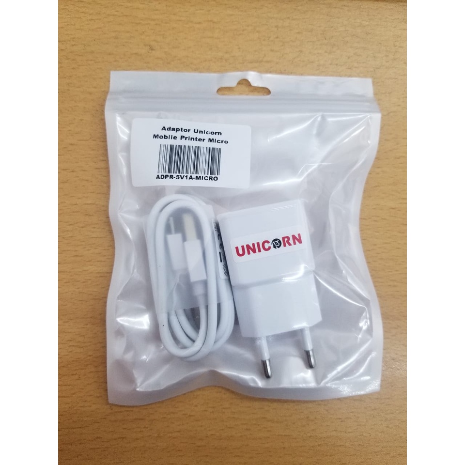 Adaptor Charger Unicorn Mobile Printer 5A 1A Micro USB / USB Type C