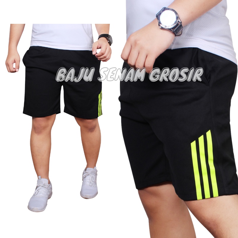 Celana Pendek Olahraga Pria Dewasa Santai Kolor Selutut BBS029